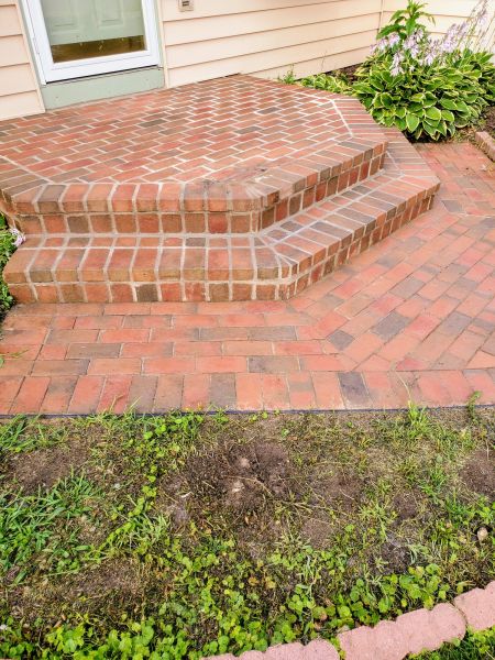 Brick Stoop Repair in Medina